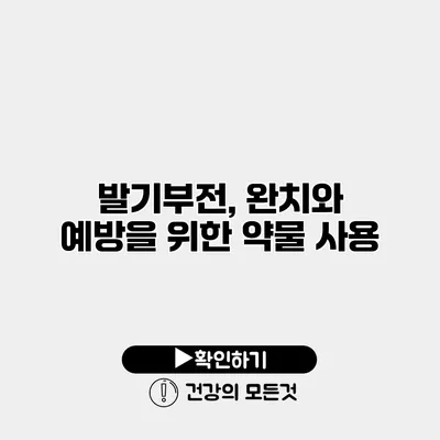 발기부전, 완치와 예방을 위한 약물 사용