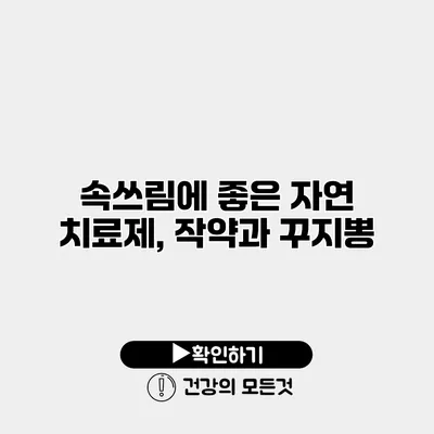속쓰림에 좋은 자연 치료제, 작약과 꾸지뽕