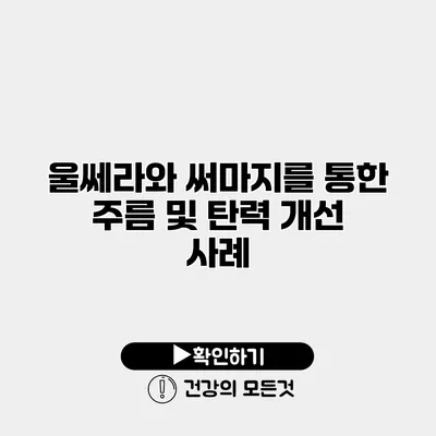 울쎄라와 써마지를 통한 주름 및 탄력 개선 사례