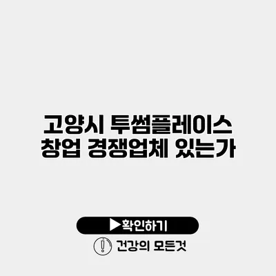 고양시 투썸플레이스 창업 경쟁업체 있는가?