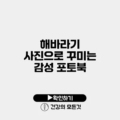 해바라기 사진으로 꾸미는 감성 포토북